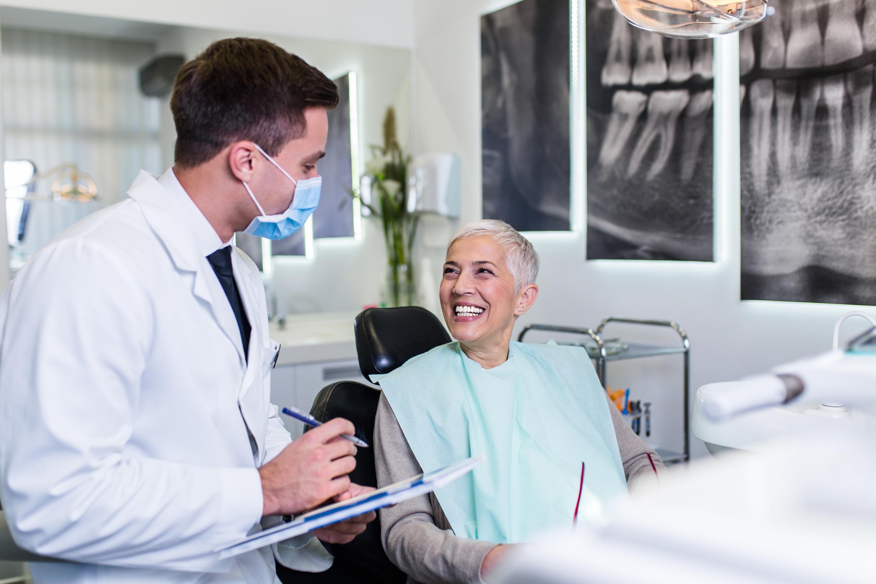 Patient receiving specialized dental treatment